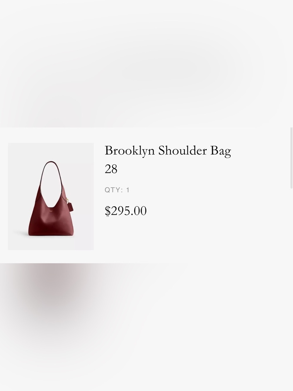 Brooklyn Shoulder Bag 28 — Burgundy Leather Shoulder Bag